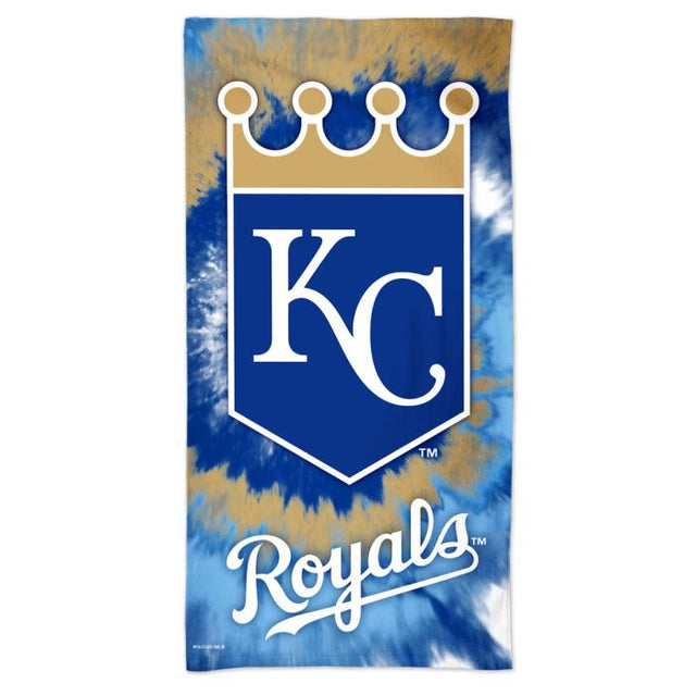 Kansas City Royals TDYE Spectra Beach Towel 30" x 60"