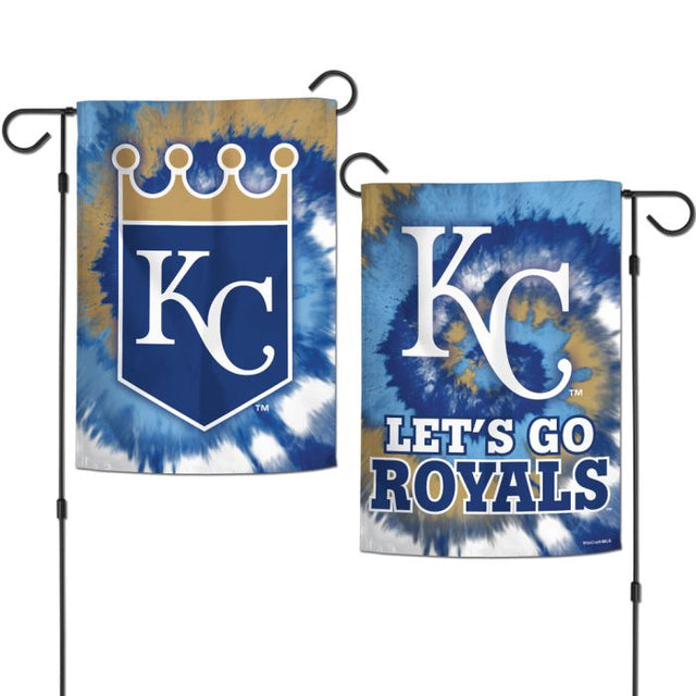 Kansas City Royals Tie Dye Garden Flags 2 sided 12.5" x 18"