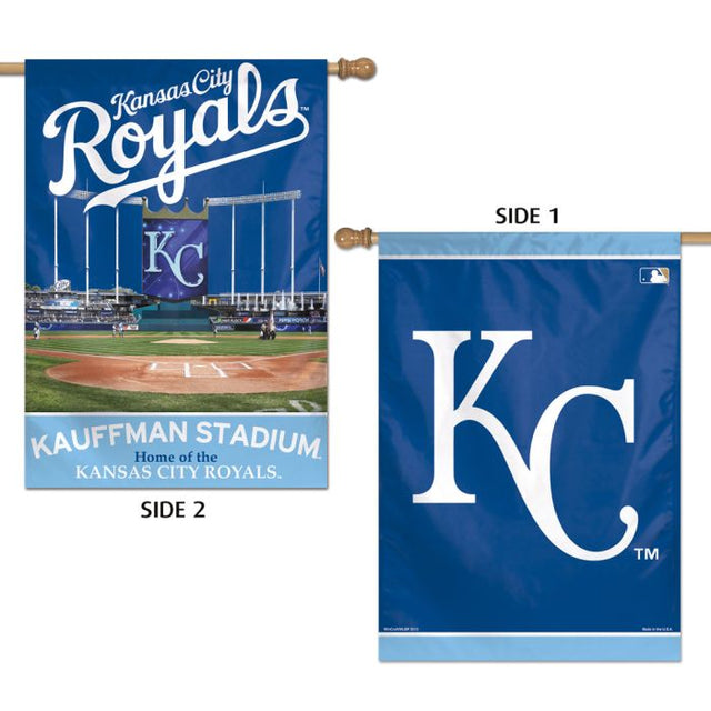 Bandera vertical de los Kansas City Royals de 2 lados, 28" x 40"