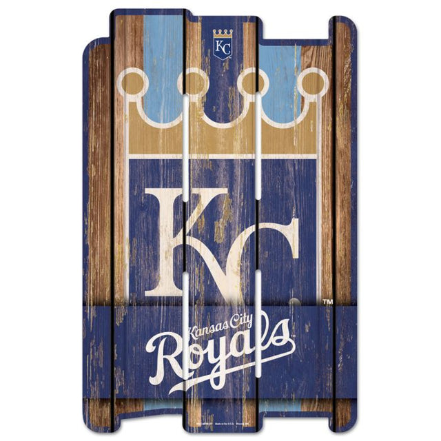 Letrero de madera para cerca de los Kansas City Royals