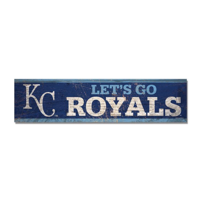 Imán de madera de los Kansas City Royals, 1,5" x 6"