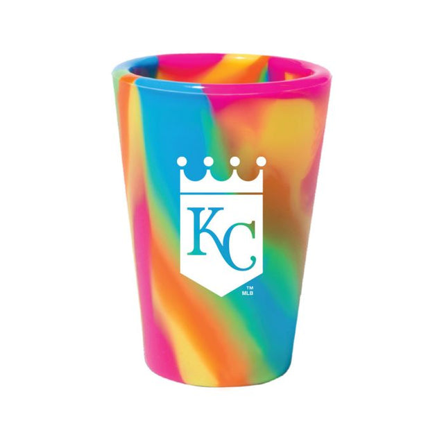 Vaso de chupito de silicona de 1,5 oz con diseño hippie de los Kansas City Royals