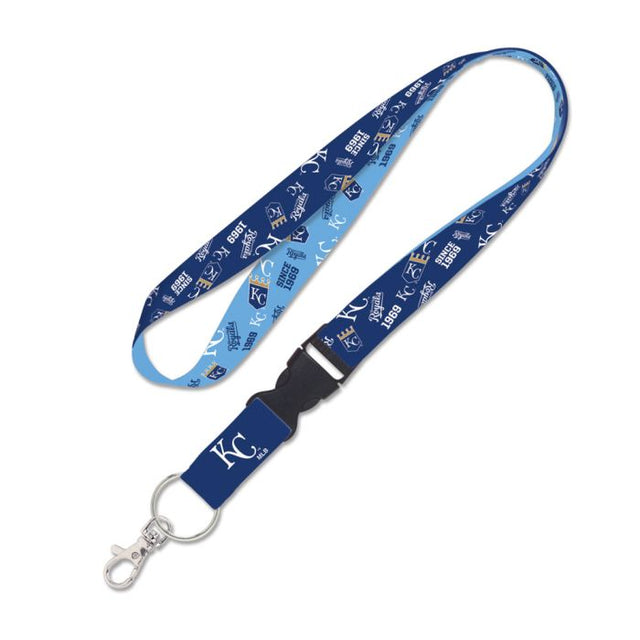 Kansas City Royals scatter Lanyard w/detachable buckle 1"