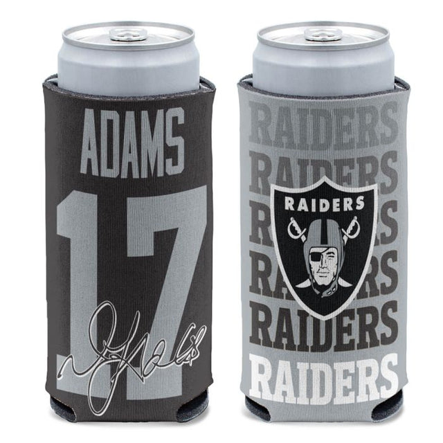 Enfriador de latas delgado de 12 oz de los Raiders de Las Vegas de Davante Adams