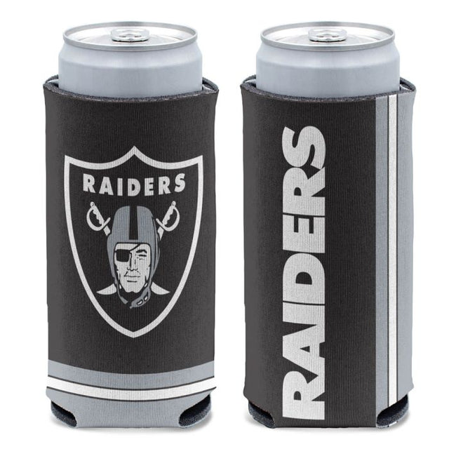 Enfriador de latas delgado de 12 oz de Los Vegas Raiders