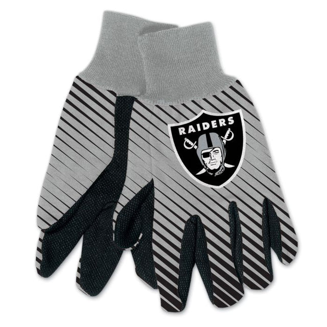 Guantes de dos tonos para adultos de Las Vegas Raiders