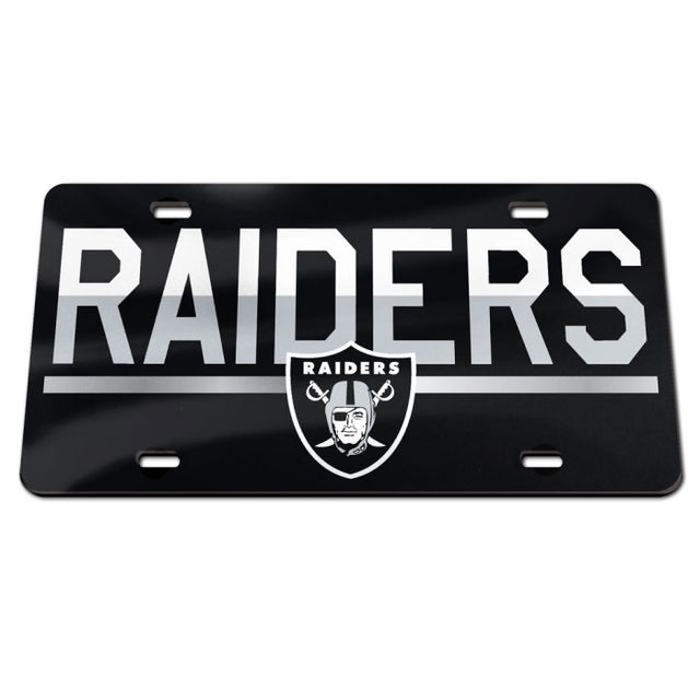 Matrícula acrílica especial COLOR DUO de Los Vegas Raiders