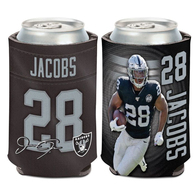 Enfriador de latas de 12 onzas de Los Vegas Raiders de Josh Jacobs