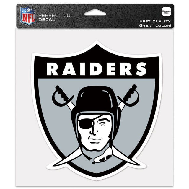 Calcomanía de color de corte perfecto RETRO con logotipo clásico de Las Vegas Raiders, 8" x 8"