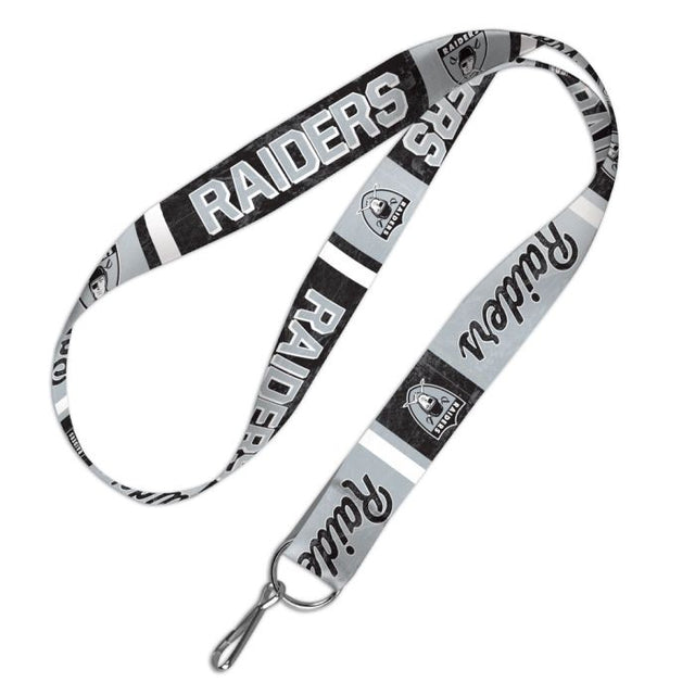 Cordón retro con logotipo clásico de Las Vegas Raiders de 1"