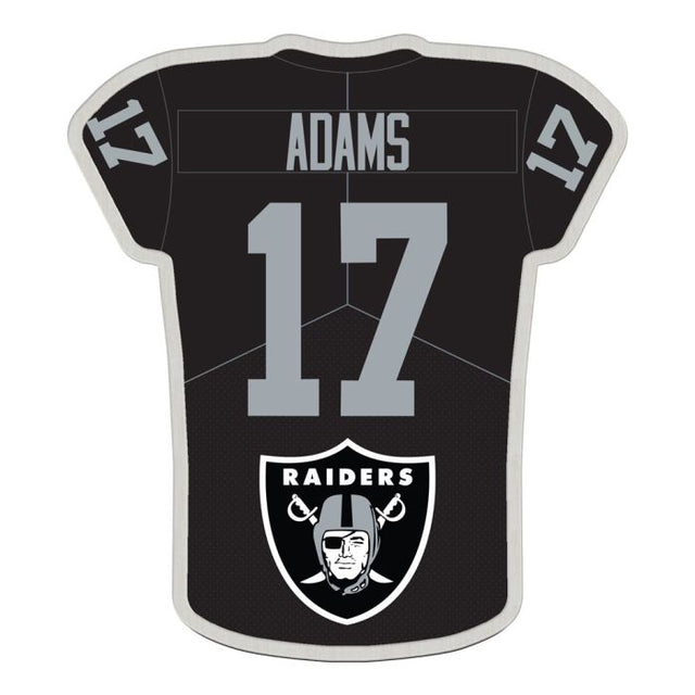 Tarjeta de joyería con pin de colección de los Raiders de Las Vegas de Davante Adams