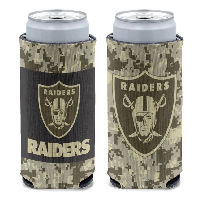 Enfriador de latas delgado de 12 oz DIGI CAMO de Las Vegas Raiders