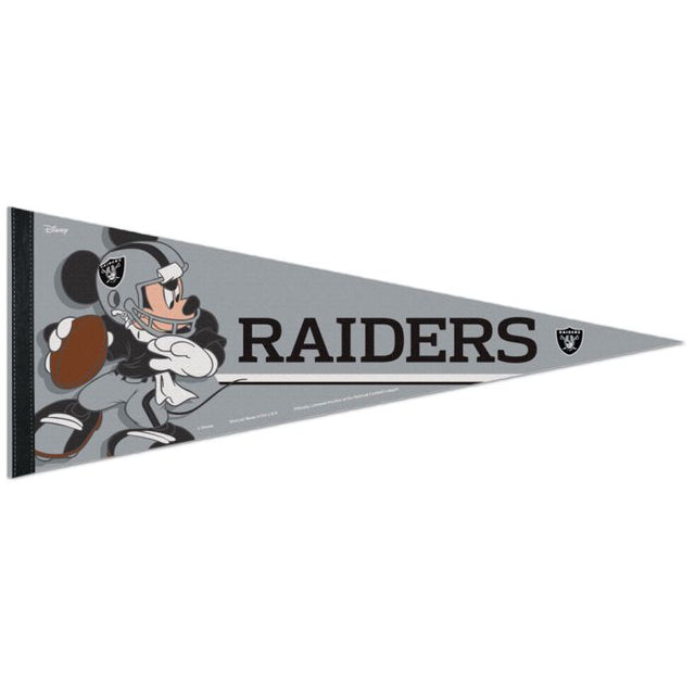 Banderín premium de Mickey Mouse de Disney y los Raiders de Las Vegas de 30 x 76 cm