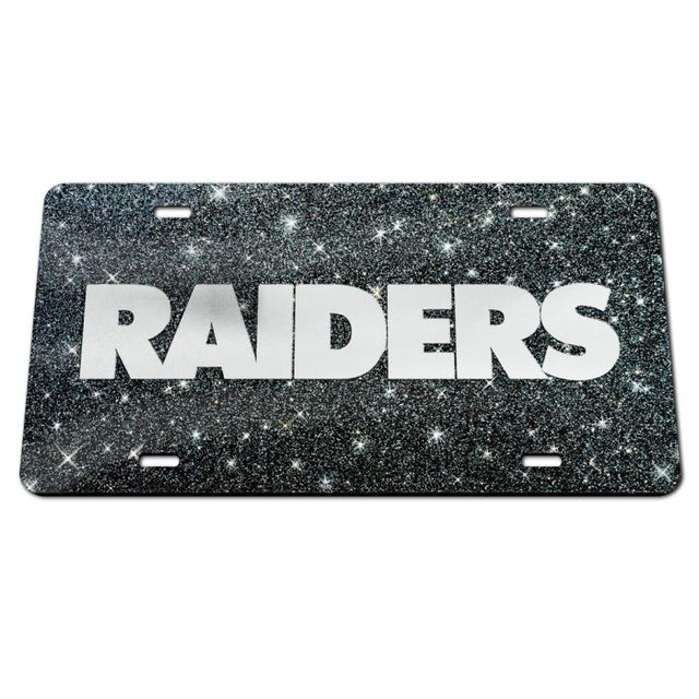 Placas de matrícula clásicas de acrílico con fondo brillante de los Raiders de Las Vegas