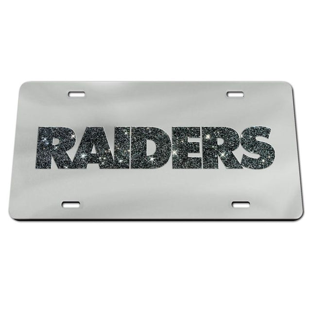 Placas de matrícula clásicas de acrílico con letras brillantes de los Raiders de Las Vegas