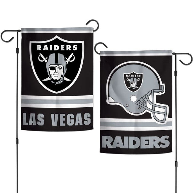 Banderas de jardín de los Raiders de Las Vegas, de 2 lados, 12,5" x 18"