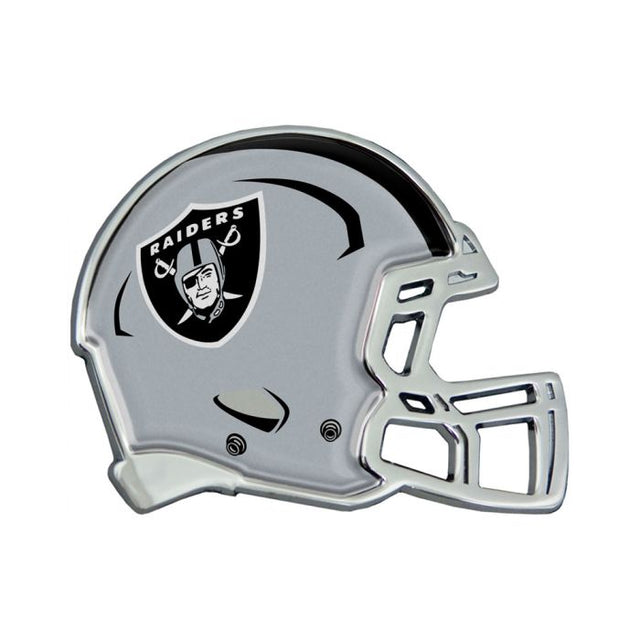 Emblema de metal cromado abovedado para casco de los Las Vegas Raiders