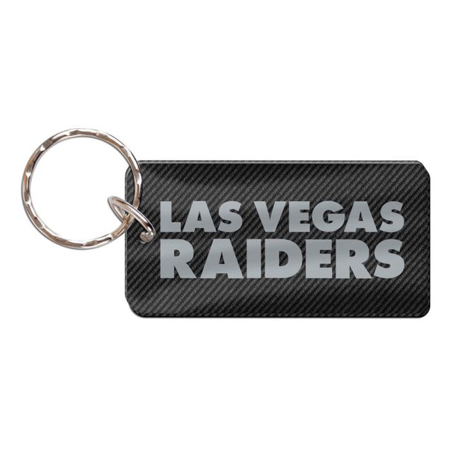 Llavero rectangular de los Raiders de Las Vegas