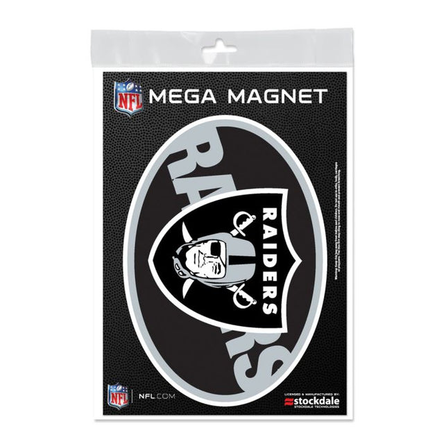 Imanes para exteriores MEGA de Los Vegas Raiders de 5" x 7"