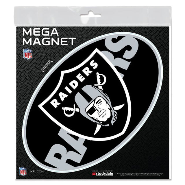 Imanes para exteriores MEGA de Los Vegas Raiders, 6" x 6"