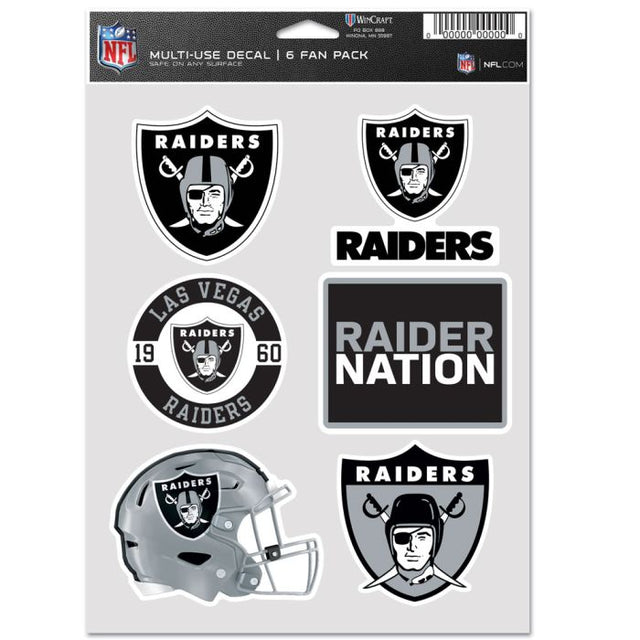 Paquete multiusos para 6 fanáticos de Las Vegas Raiders