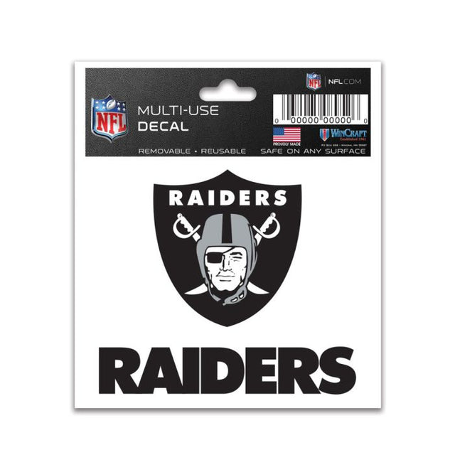 Calcomanía multiusos de Los Vegas Raiders de 3" x 4"