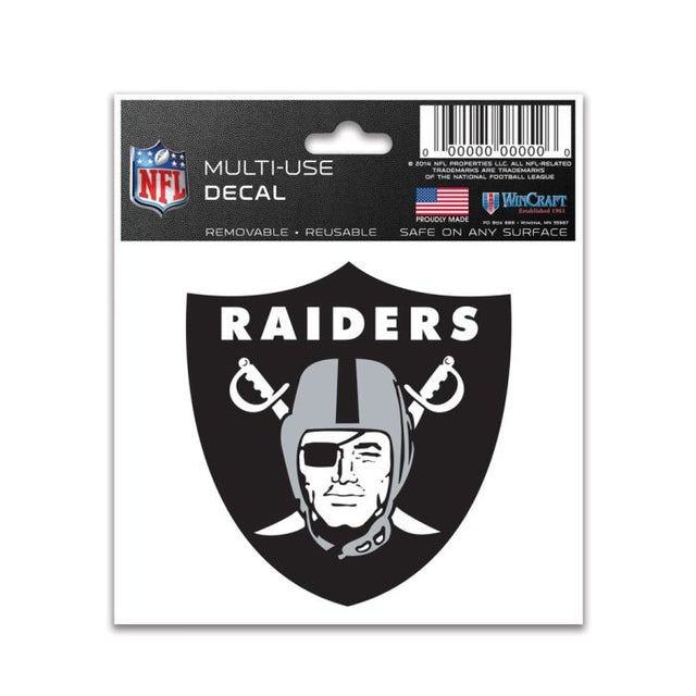 Calcomanía multiusos de Los Vegas Raiders de 3" x 4"