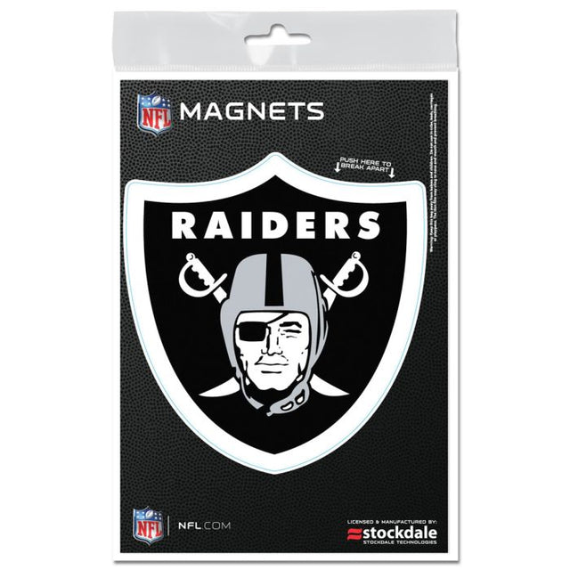 Imanes para exteriores de los Raiders de Las Vegas de 3" x 5"