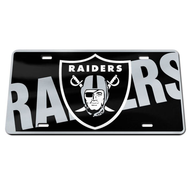 Matrícula acrílica especial RAIDERS de Las Vegas Raiders