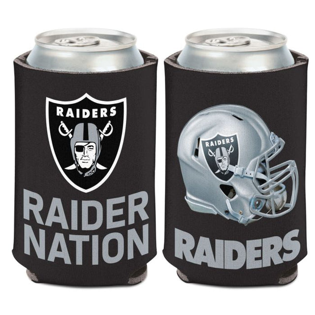 Enfriador de lata con eslogan de Las Vegas Raiders, 12 oz.