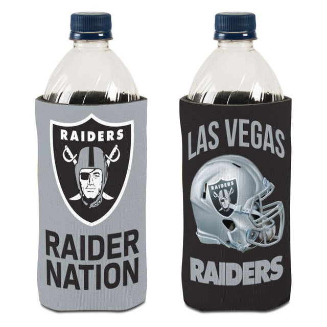 Enfriador de lata con eslogan de Las Vegas Raiders, 20 oz.