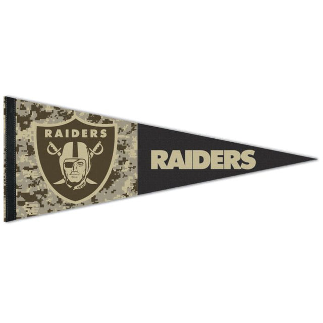 Banderín estándar premium de los Raiders de Las Vegas de 12" x 30"