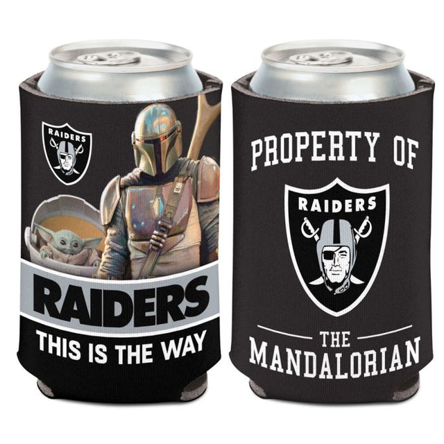 Enfriador de lata Las Vegas Raiders / Star Wars Mandalorian de 12 oz.