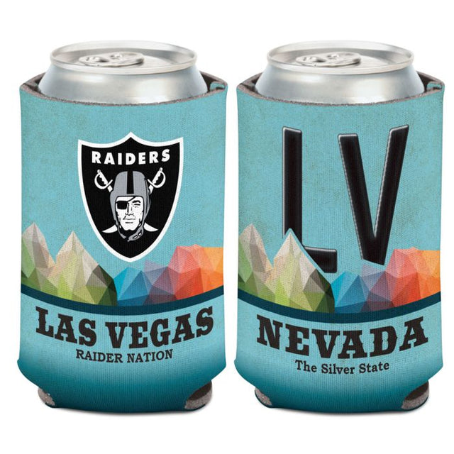 Enfriador de lata con placa estatal de Las Vegas Raiders, 12 oz.