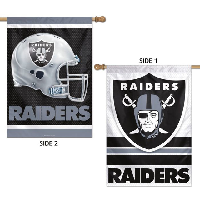 Bandera vertical de los Raiders de Las Vegas, de 2 lados, 71 x 101 cm