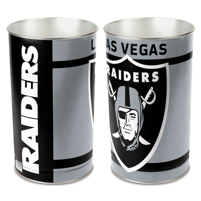 Papelera de los Raiders de Las Vegas, cónica, 15" de alto