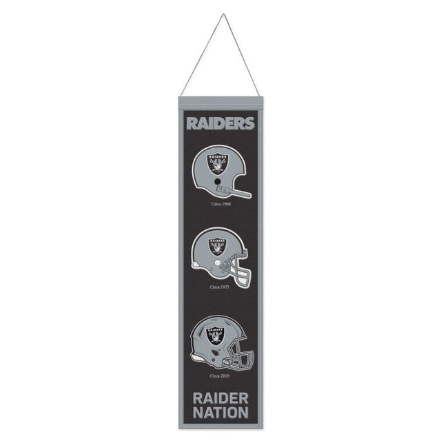 Bandera de lana de los Raiders de Las Vegas de 20 x 81 cm