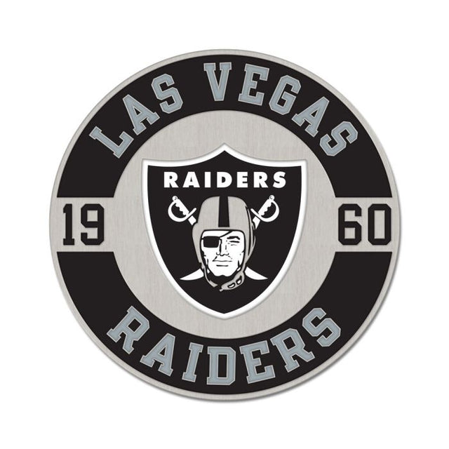 Tarjeta de joyería con pin de esmalte de colección de los Raiders de Las Vegas