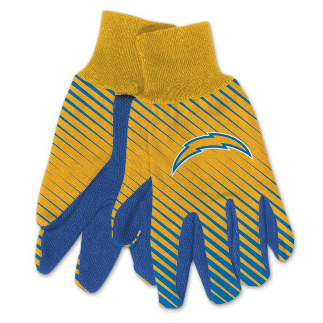 Guantes de dos tonos para adultos de Los Angeles Chargers