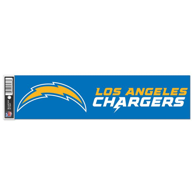 Tira de parachoques de Los Angeles Chargers de 3" x 12"