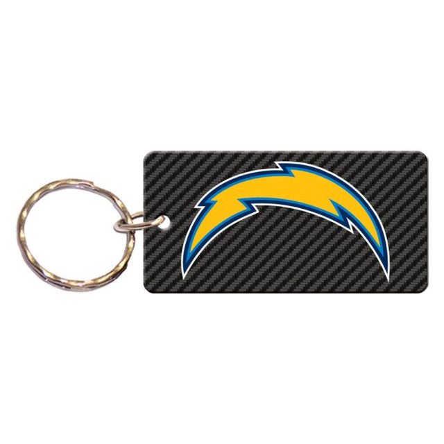 Llavero rectangular CARBON de Los Angeles Chargers