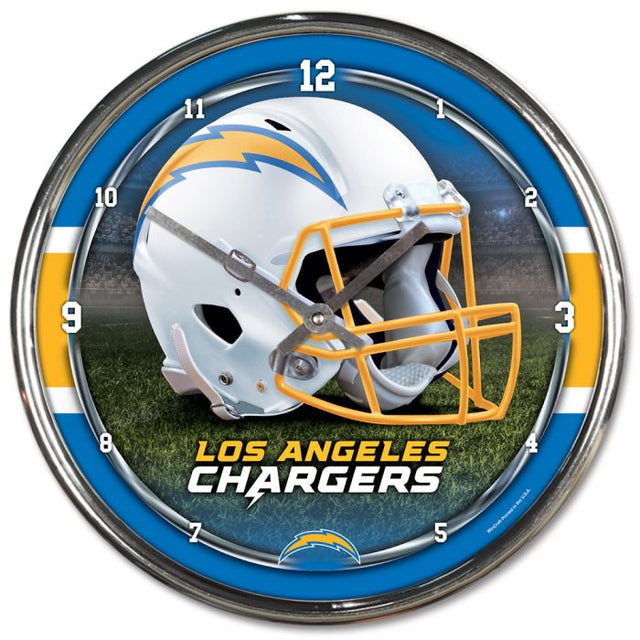 Los Angeles Chargers Chrome Clock