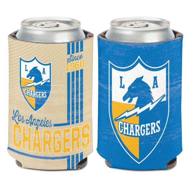 Enfriador de lata retro con logotipo clásico de Los Angeles Chargers, 12 oz.