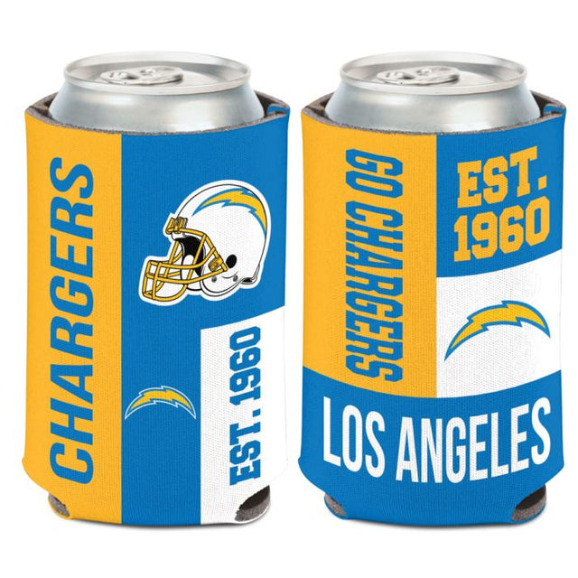 Los Angeles Chargers Coclor Block Can Cooler 12 oz.