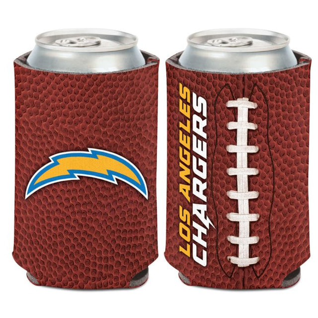 Enfriador de lata con diseño de fútbol de Los Angeles Chargers, 12 oz.