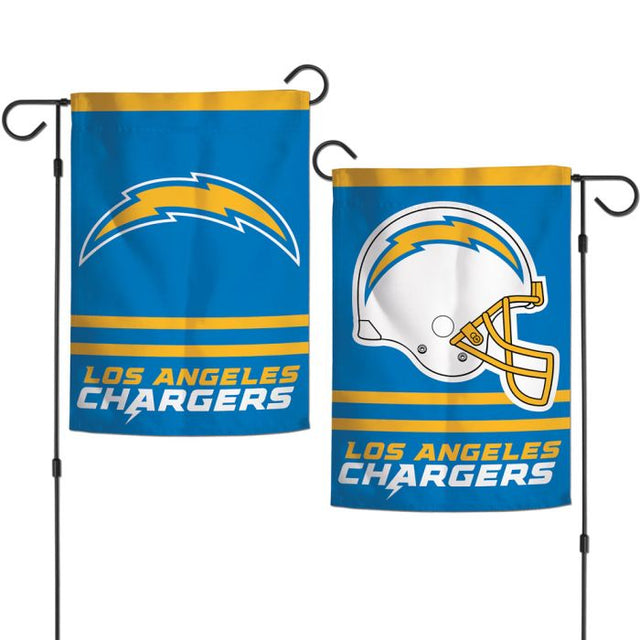 Banderas de jardín de Los Angeles Chargers de 2 lados, 12,5" x 18"