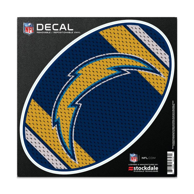 Calcomanía para todas las superficies de la camiseta de Los Angeles Chargers, 6" x 6"