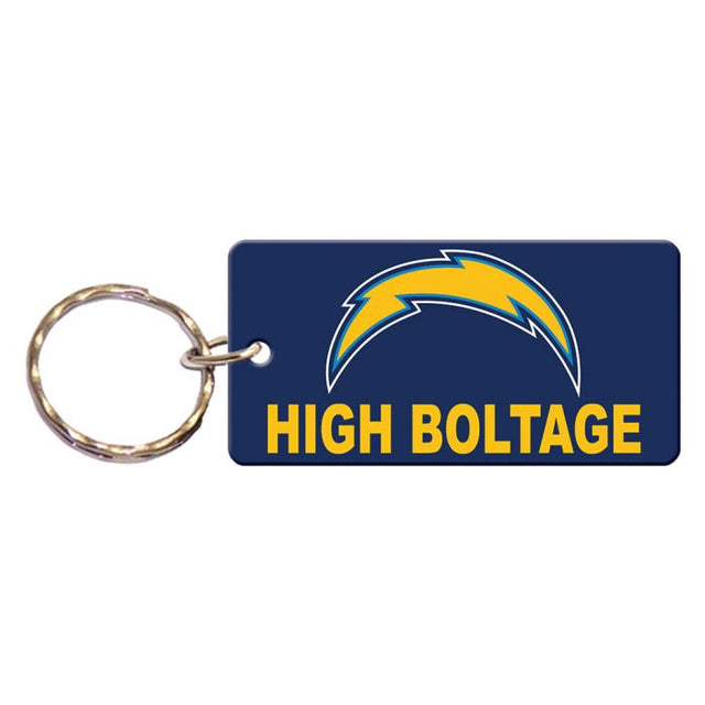 Llavero rectangular de Los Angeles Chargers