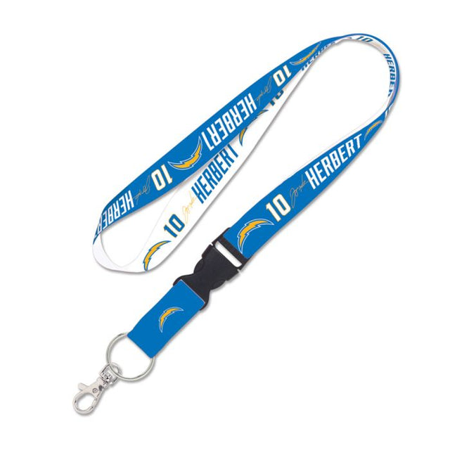 Los Angeles Chargers Lanyard w/detachable buckle 1" Justin Herbert