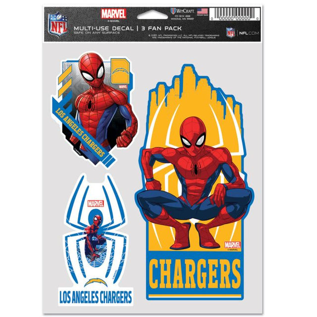 Los Angeles Chargers / Marvel (C) 2021 Marvel Multi Use 3 Fan Pack